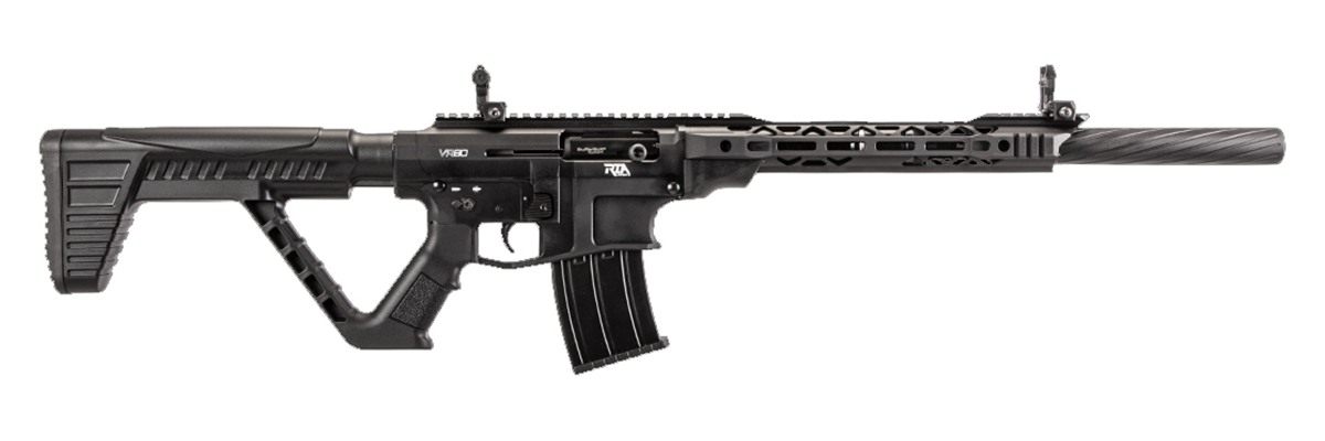 Rock Island VR80 12 Gauge 3in 20in 5+1 Black Anodized Rec Fixed Thumbhole S view 2
