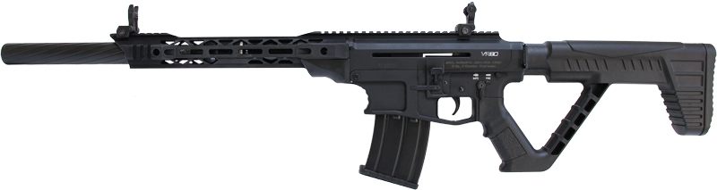 Rock Island VR80 12 Gauge 3in 20in 5+1 Black Anodized Rec Fixed Thumbhole S view 3