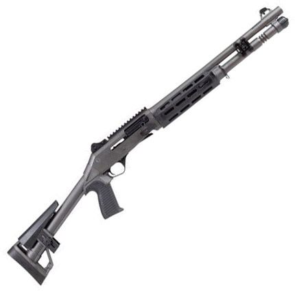 Panzer Arms M4 Speed PRO 12G 18.5in Ported BBL, Grey, MLOK HG, 5RD