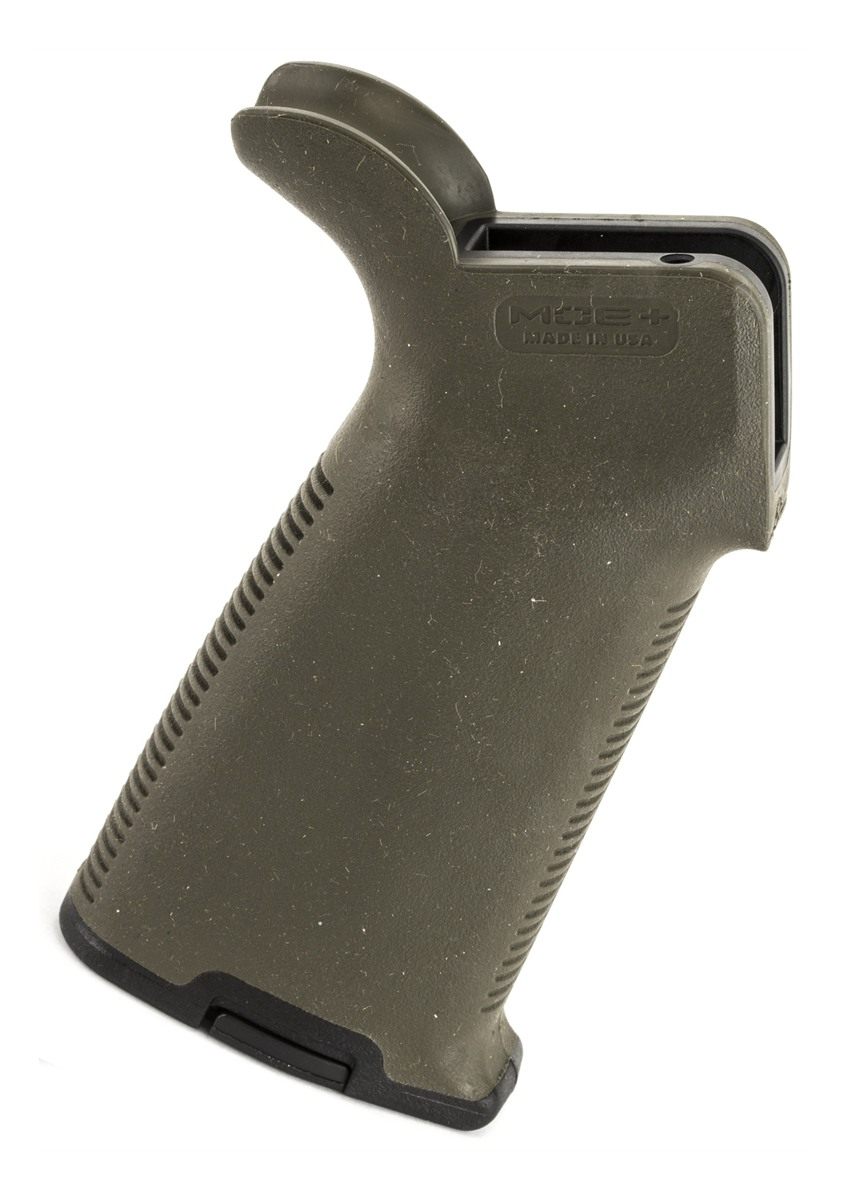 Magpul MAG416-ODG MOE+ Grip Textured Green Polymer with OverMolded Rubber f