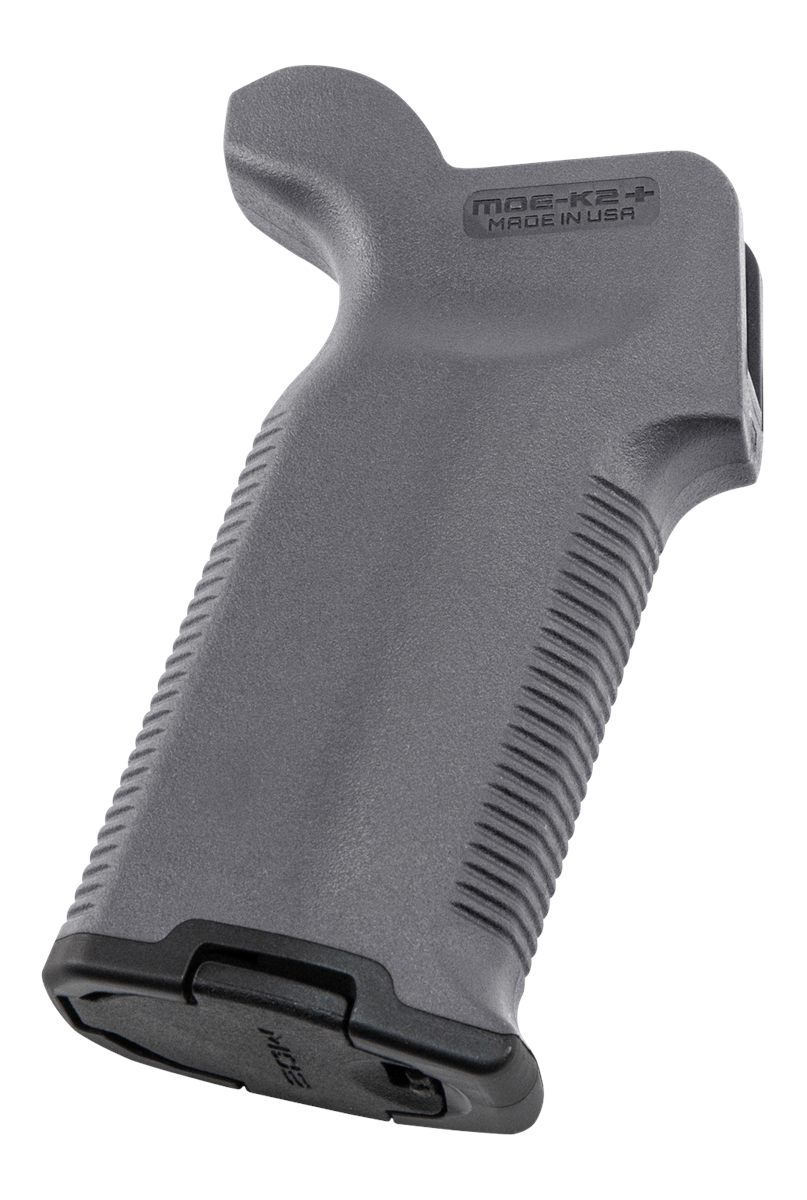 Magpul MAG532-GRY MOE-K2+ Grip Gray Polymer for AR-15, M4, M16, M110, SR25