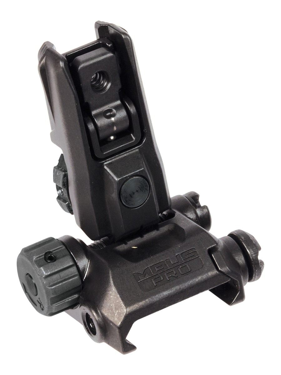 Magpul MAG527-BLK Mbus Pro LR Adjustable Sight Rear Black for AR-15