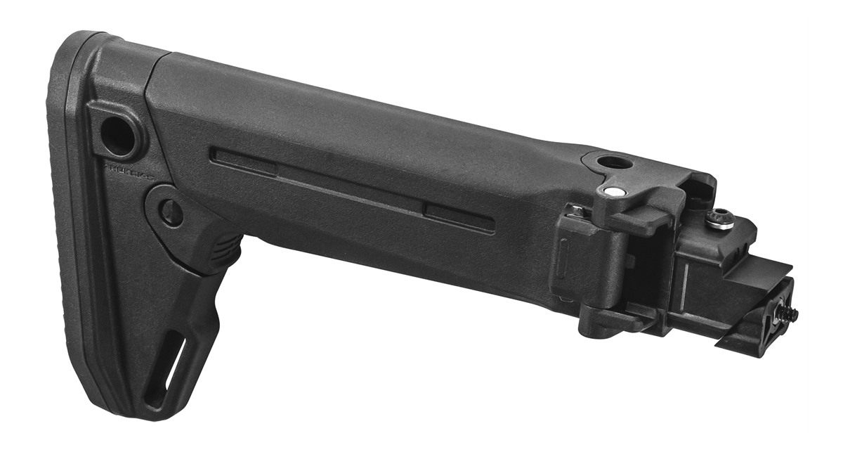 Magpul MAG585-BLK Zhukov-S Stock Folding Right Side Black Synthetic for AK