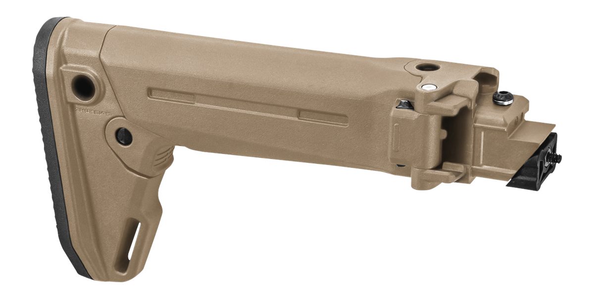 Magpul MAG585-FDE Zhukov-S Stock Folding Right Side Flat Dark Earth Synthet view 2