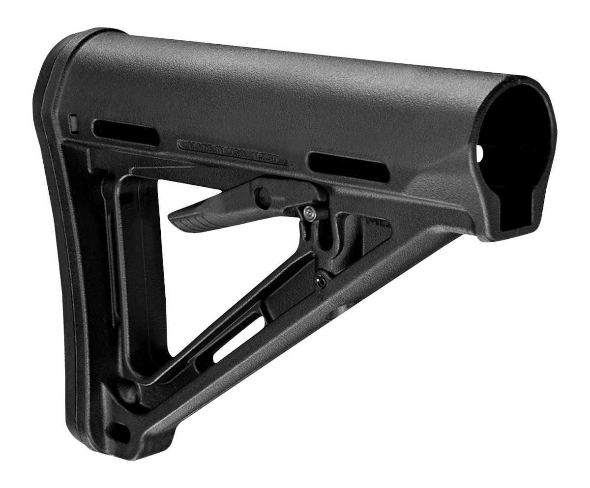 Magpul MAG400-BLK MOE Carbine Stock Black Synthetic for AR-15, M16, M4 Mil view 2