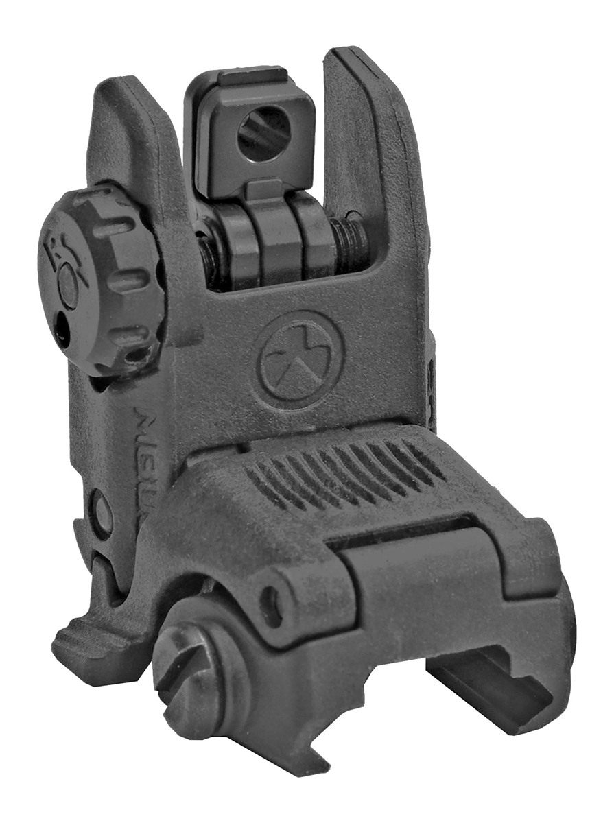 Magpul MAG248-BLK Mbus Sight Rear Black Folding for AR-15/M16