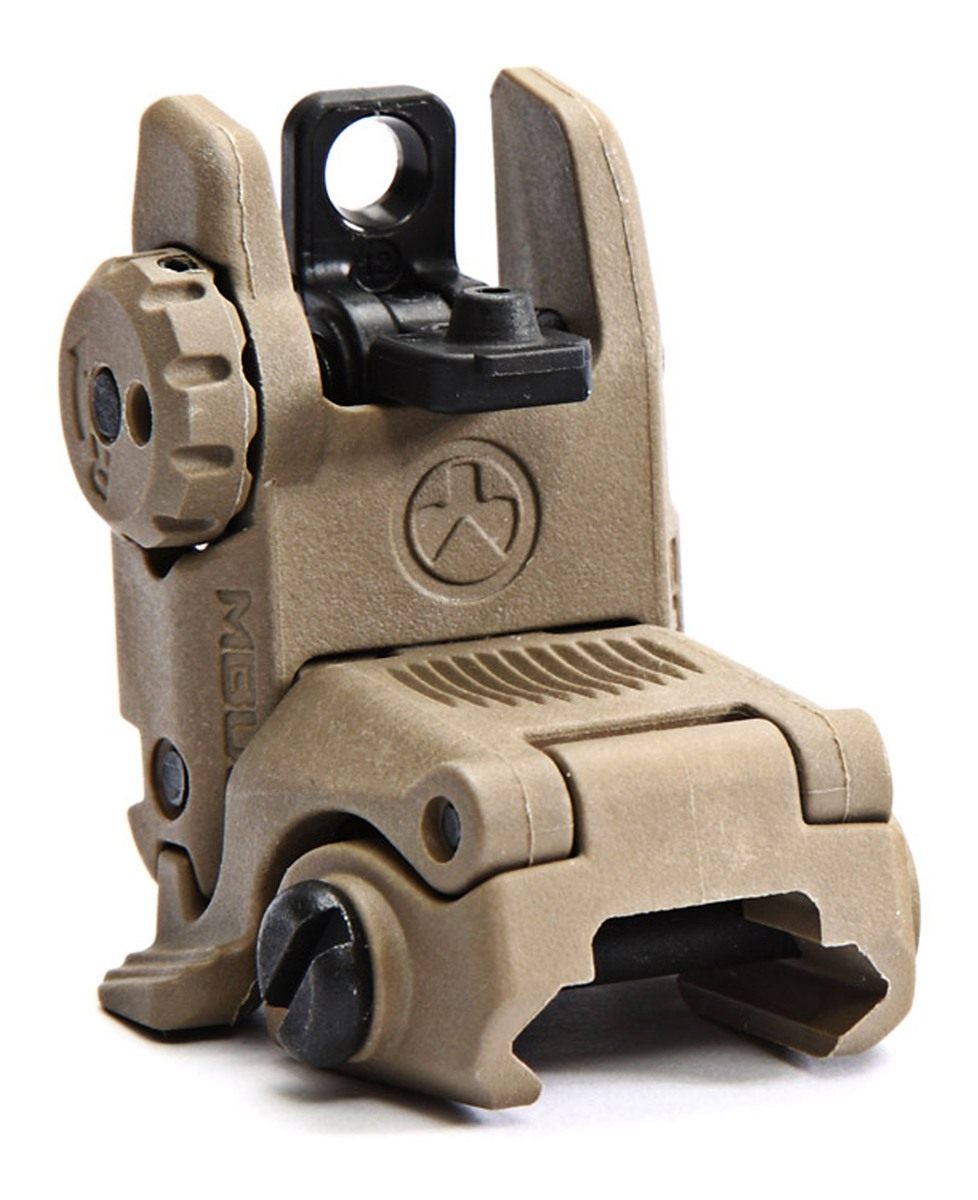 Magpul MAG248-FDE Mbus Sight Rear Flat Dark Earth Folding for AR-15/M16