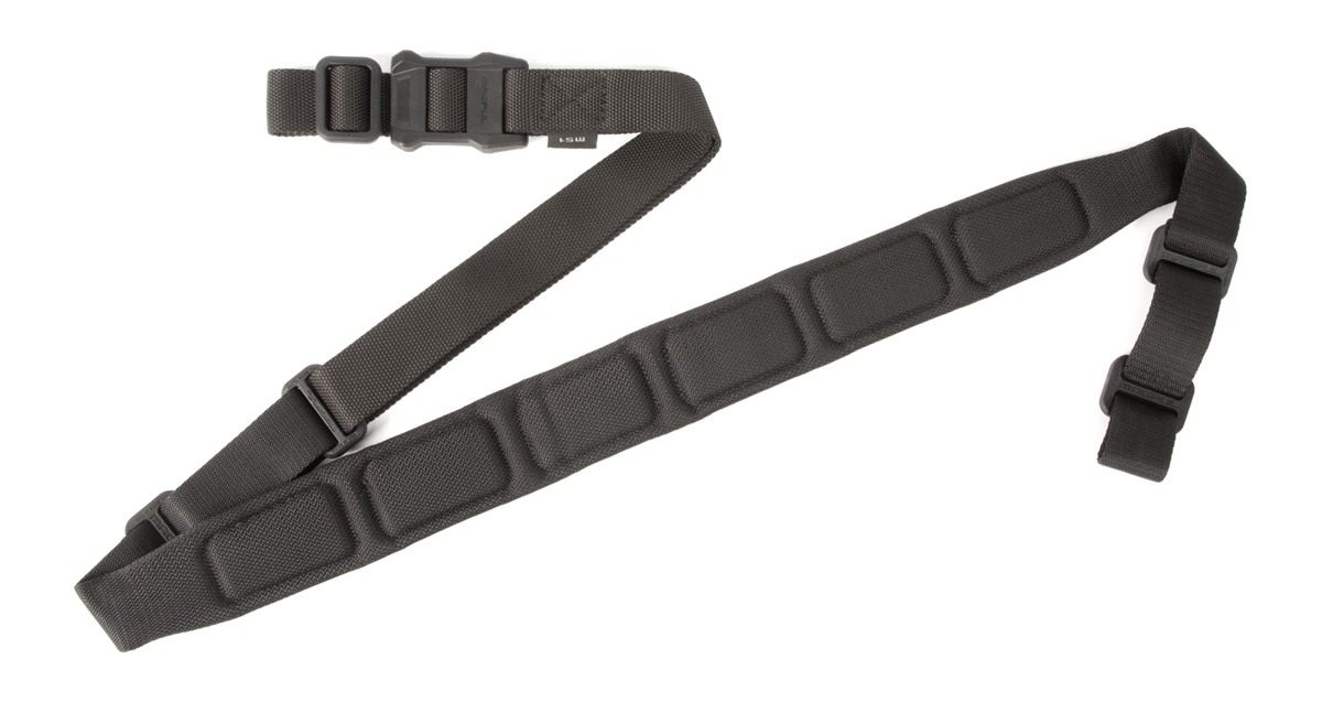 Magpul MAG545BLK MS1 Sling Black Nylon 48in-60in OAL Padded Two-Point Rifle