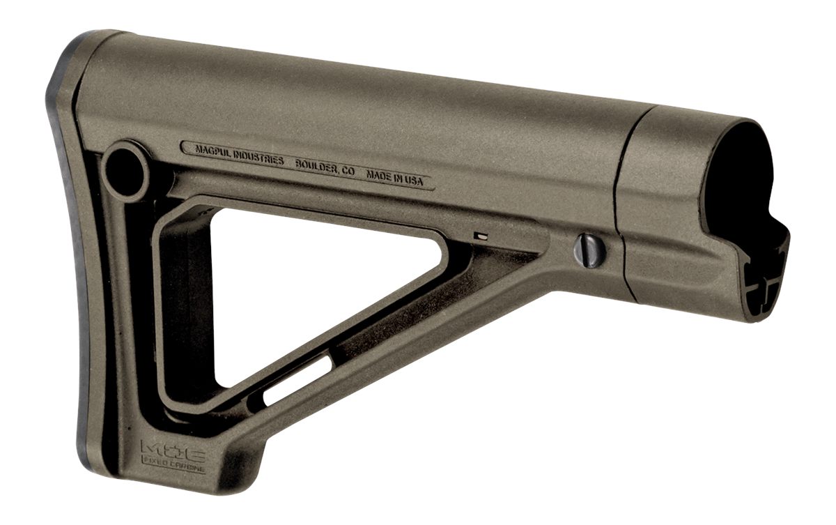 Magpul MAG480-ODG MOE Carbine Stock Fixed Green Synthetic for AR-15, M16, M view 2
