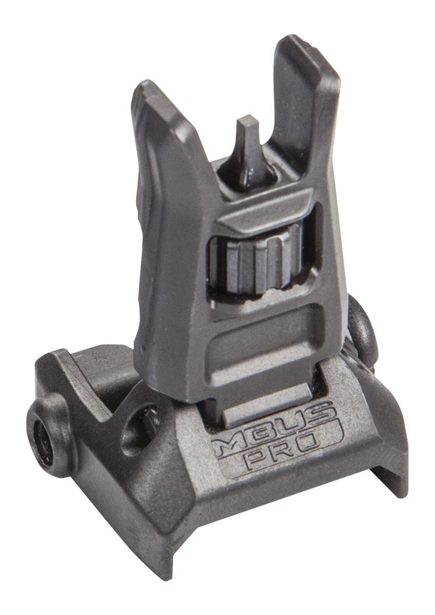 Magpul MAG275-BLK Mbus Pro Sight Front QPQ Melonited Steel Construction AR