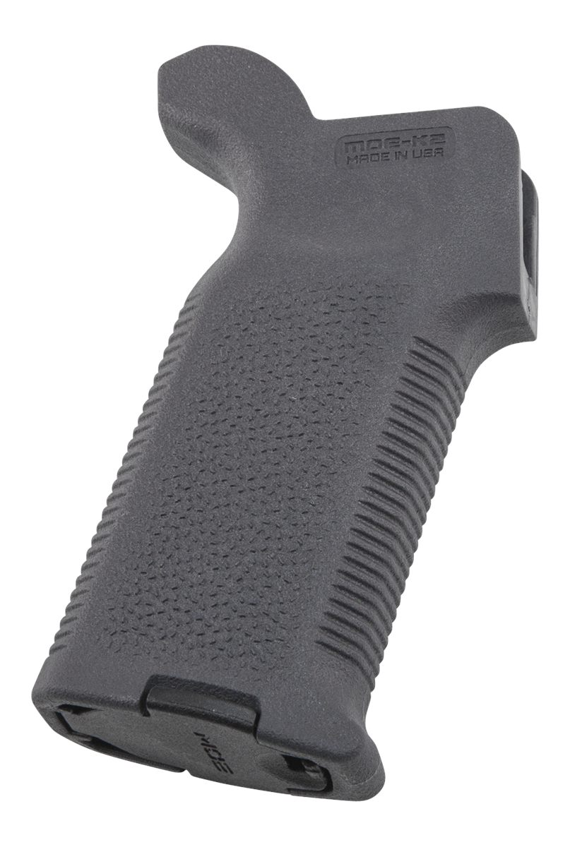 Magpul MAG522-GRY MOE-K2 Grip Aggressive Textured Gray Polymer for AR-15, M