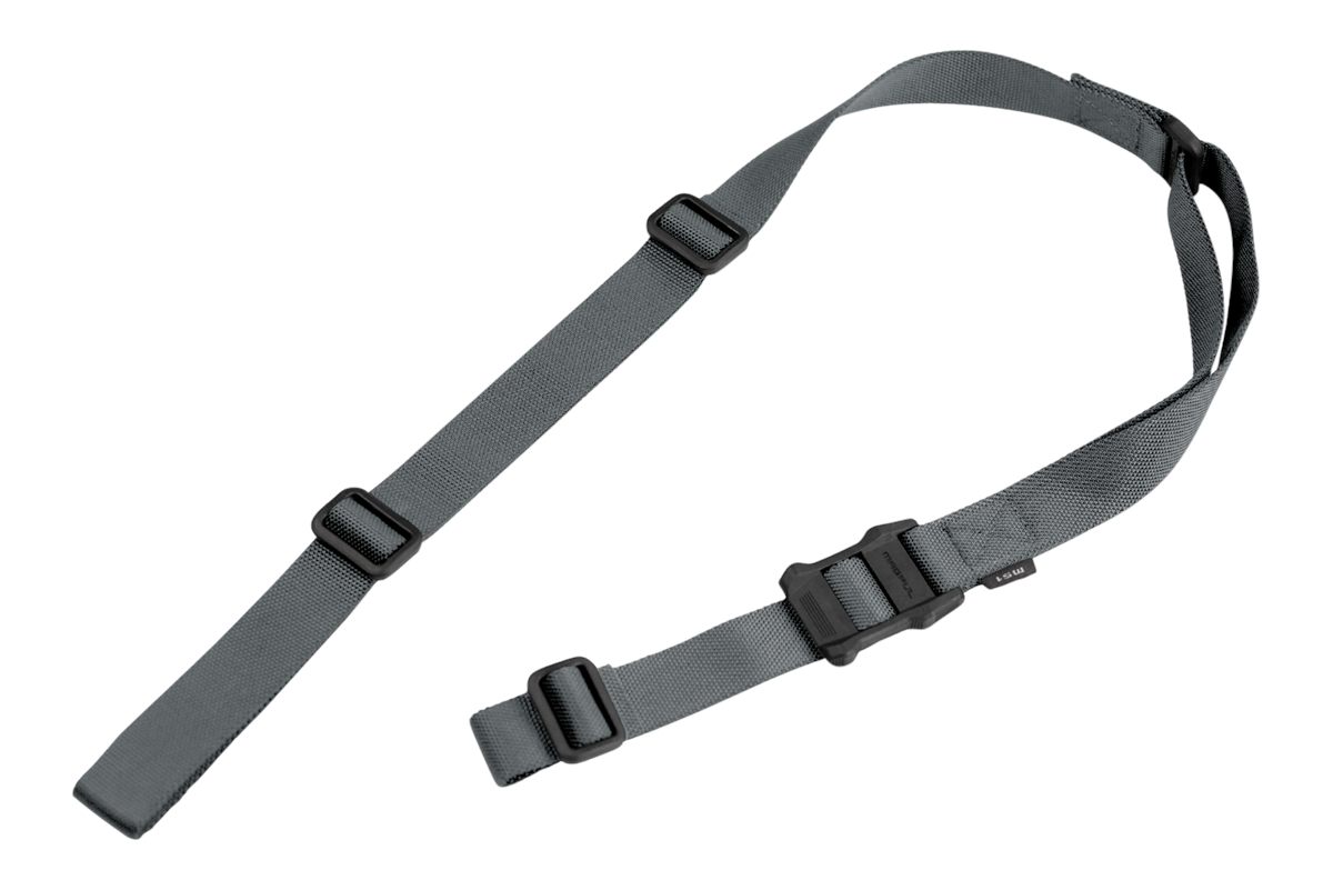 Magpul MAG513GRY MS1 Sling Gray Nylon 48in-60in OAL Adjustable Two-Point Ri