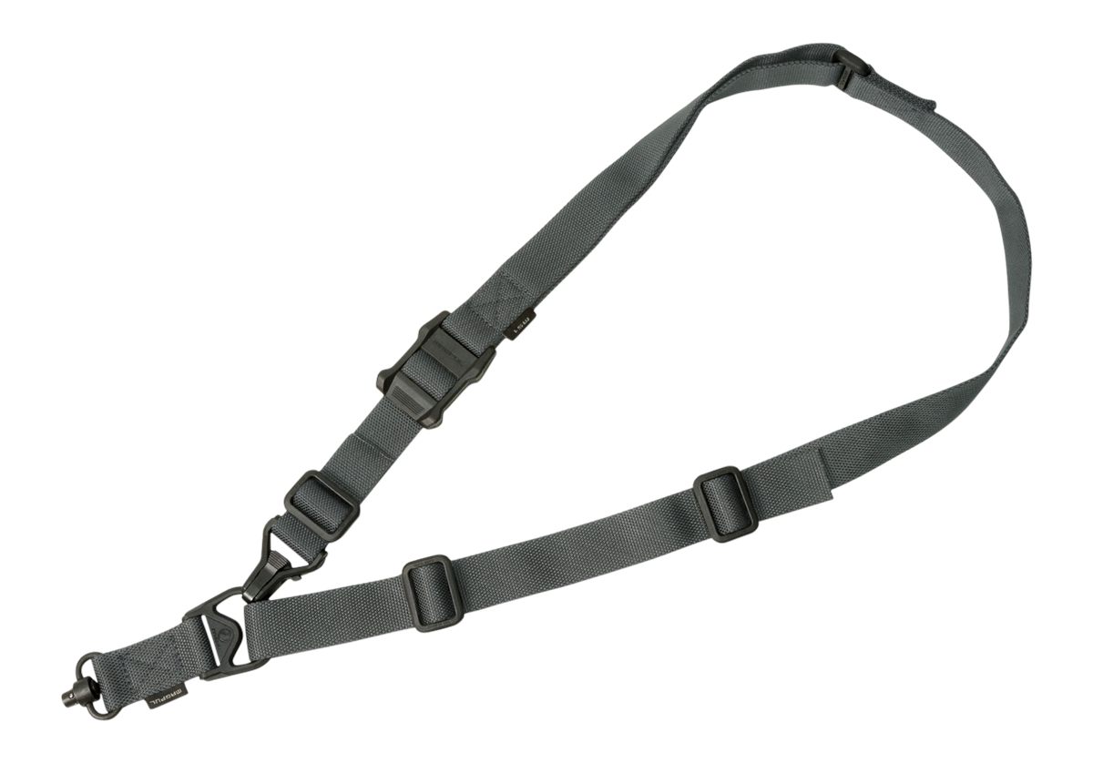 Magpul MAG515GRY MS3 Single QD Sling GEN2 Gray Nylon 48in-60in OAL Adjustab