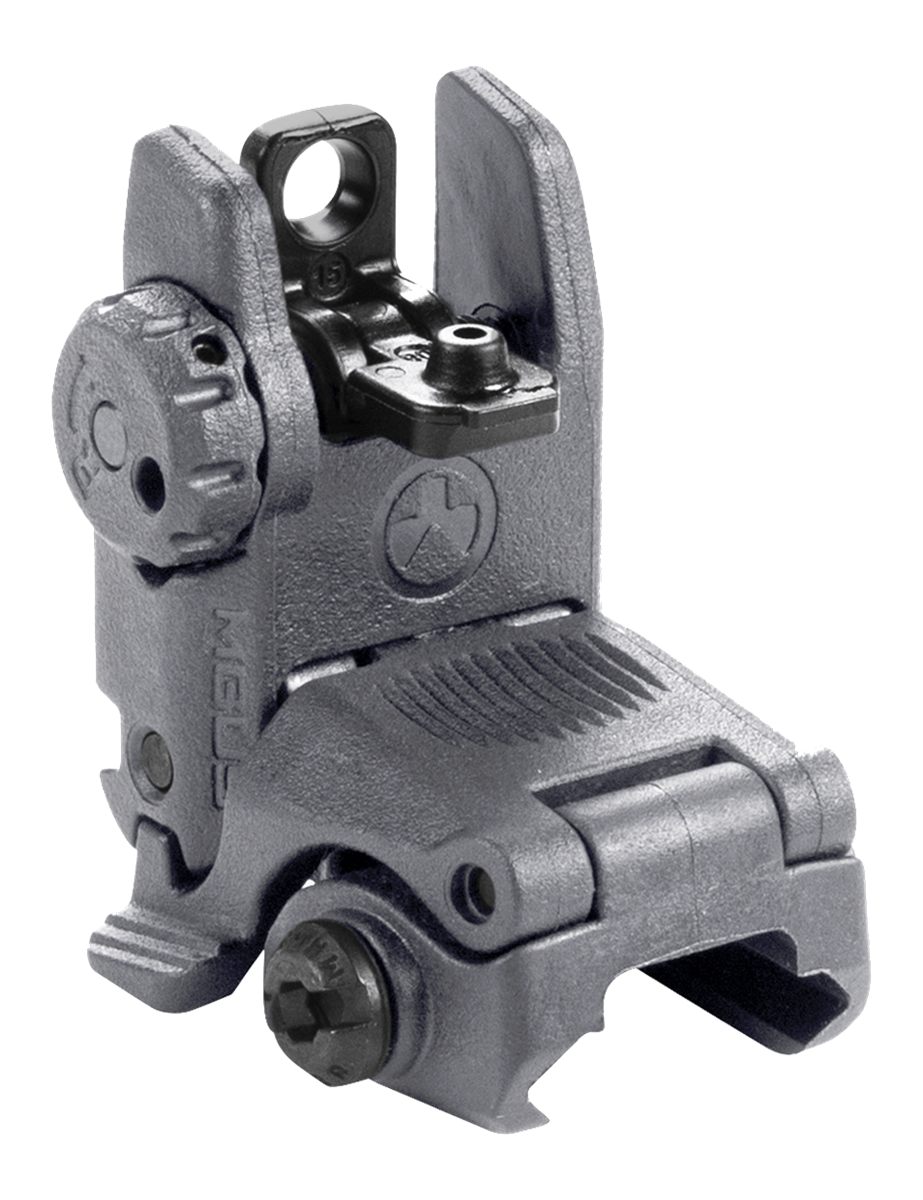 Magpul Mbus Flip-Up Backup Sights, Gray, Rear