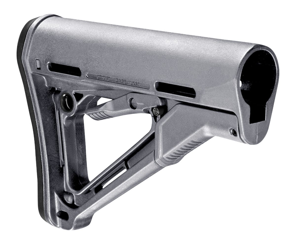 Magpul MAG310-GRY CTR Carbine Stock Stealth Gray Synthetic for AR-15, M16