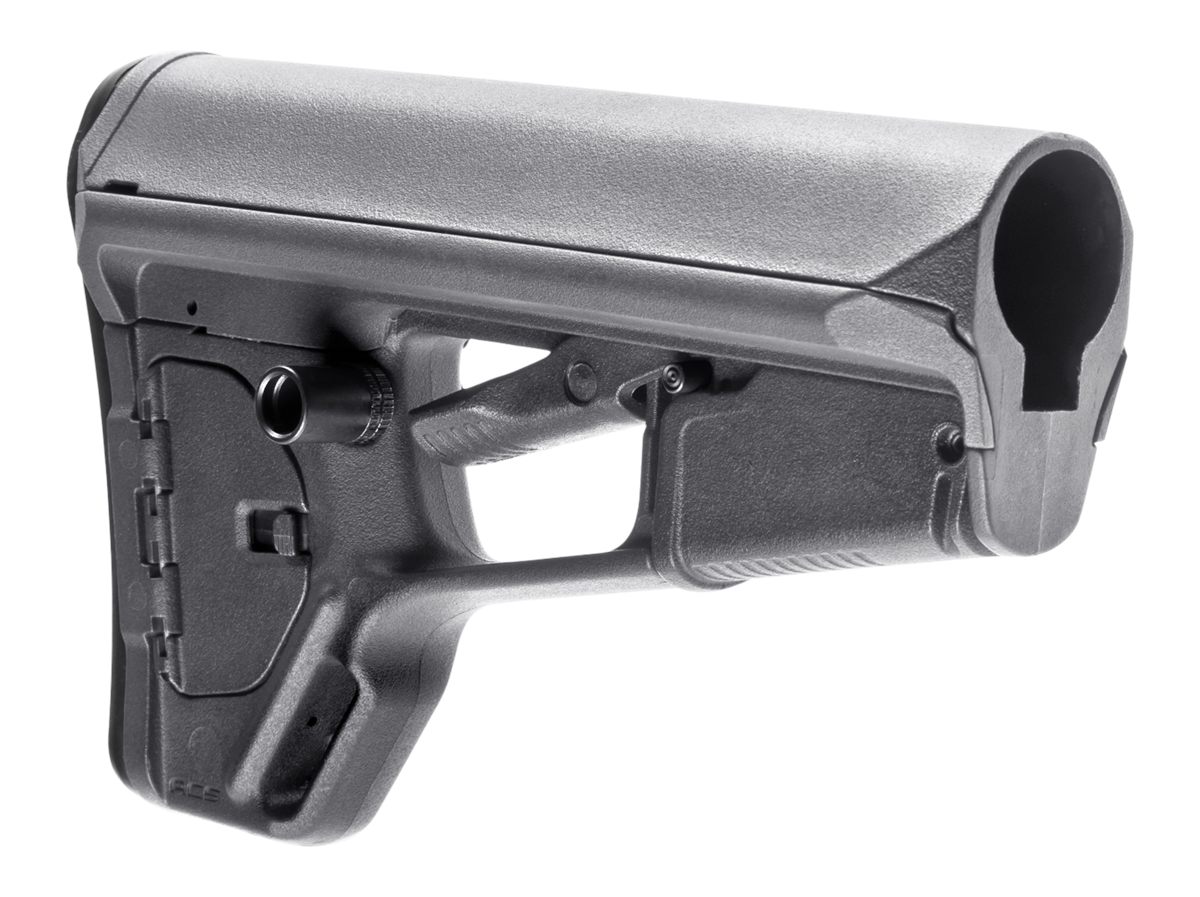 Magpul MAG378-GRY ACS-L Carbine Stock Stealth Gray Synthetic for AR-15, M16