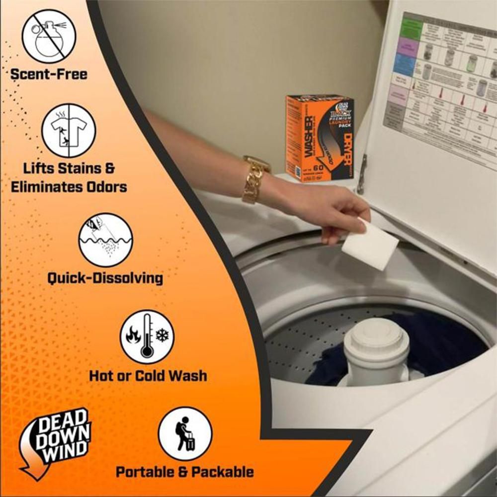 DDW LAUNDRY DETERGENT SHEETS ORANGE 60CT