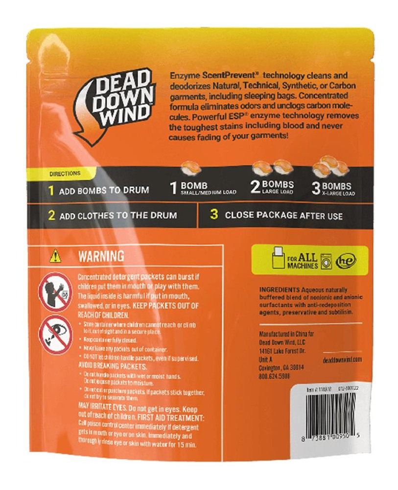 Dead Down Wind Unscented Laundry Detergent Pods (28 Ct) - Scent Eliminating view 6