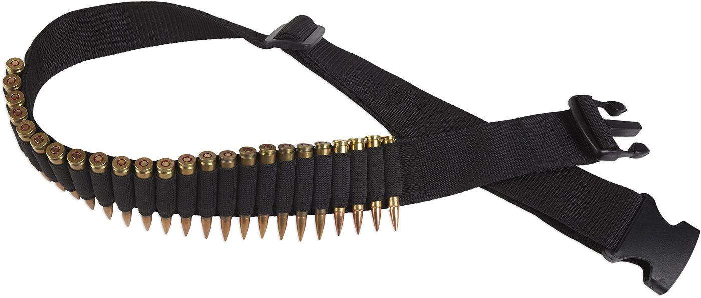 Bulldog Cases Adjustable Rifle Ammo Belt (Holds 24 Cartridges)