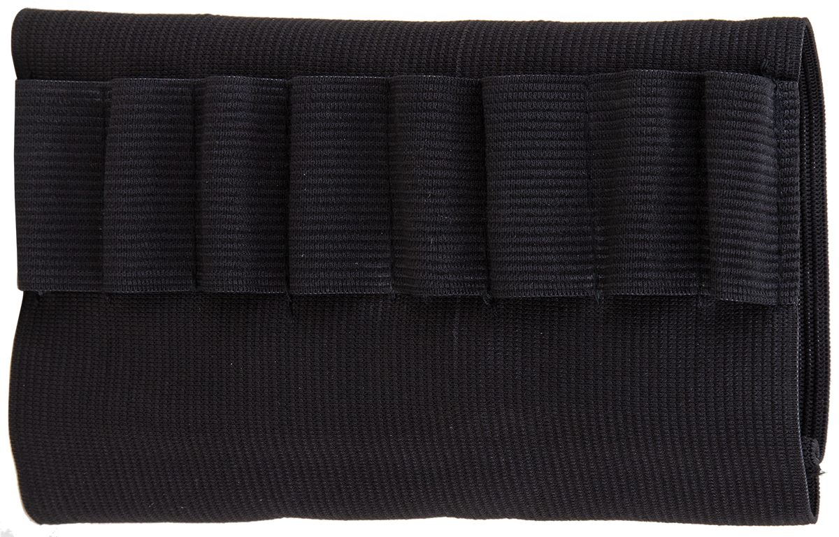 Bulldog Cases Butt Stock Rifle Shell Holder Holds 8 Cartridges Black