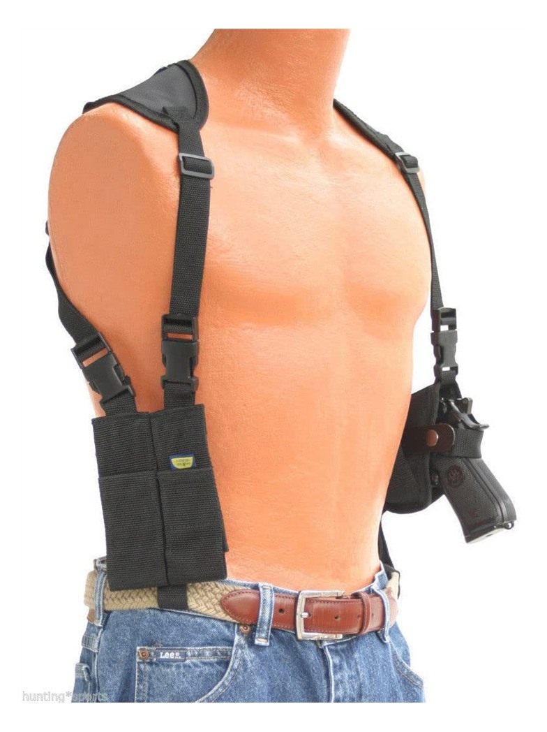 Bulldog Cases Deluxe Shoulder Harness with Holster and Ammo Pouch, Horizont