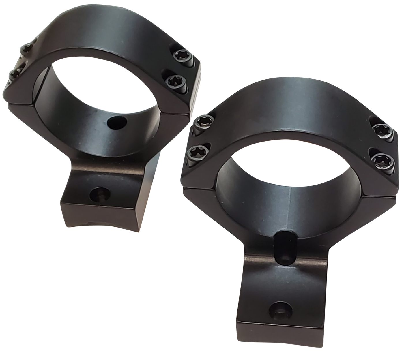 Talley 1in Lightweight Alloy High Extended Black Rings/Base Set Compatible