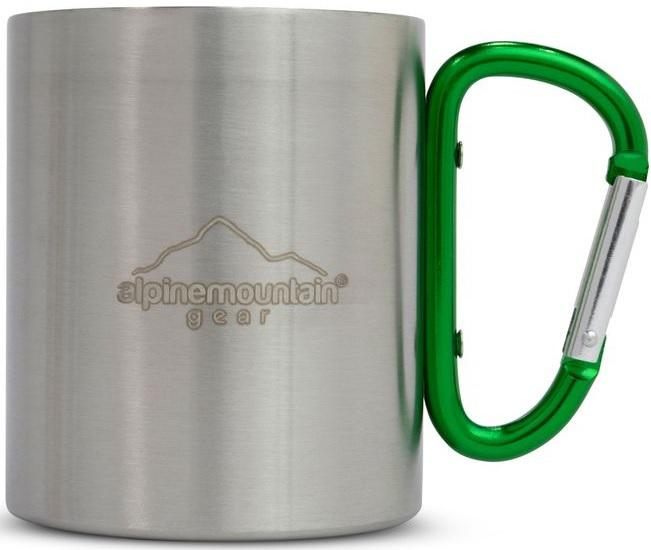 Alpine Mountain Gear Stainless Steel Carabiner Mug for Camping, Backpacking view 2