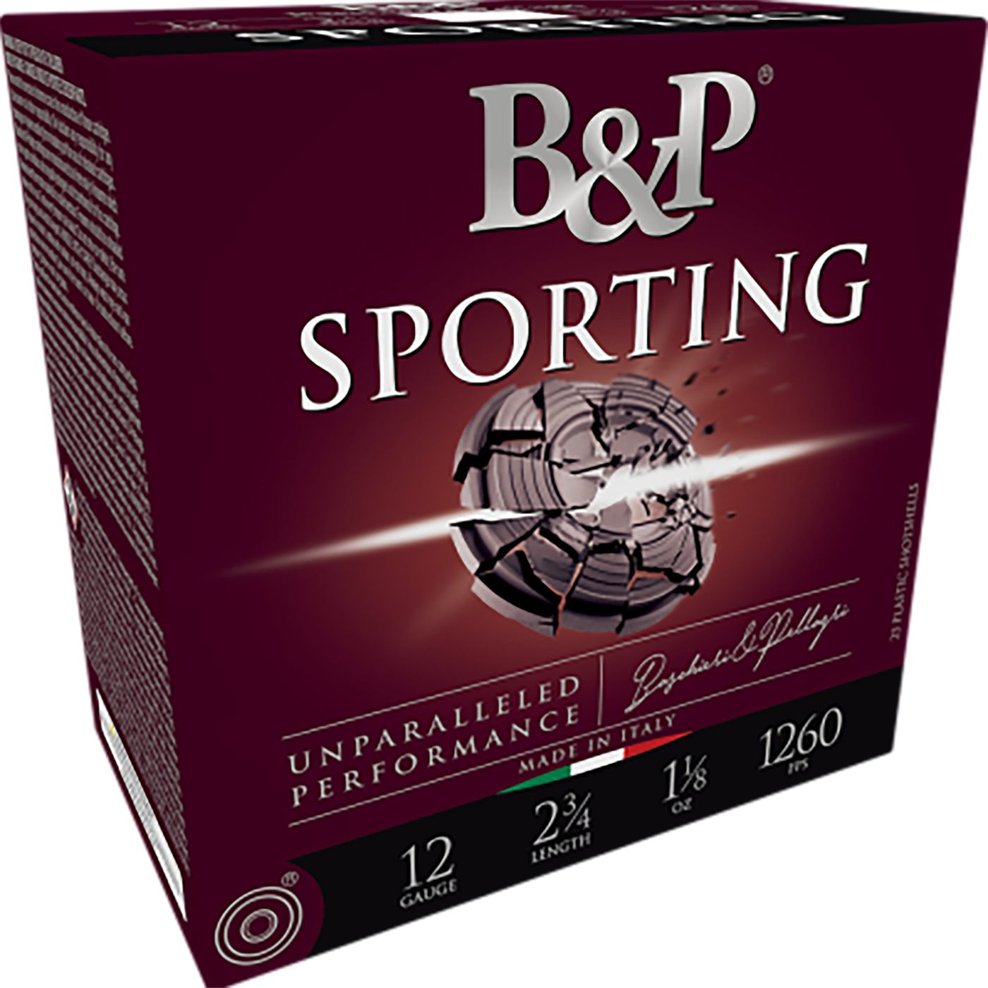 B P Ammunition 12B1SC85 Sporting Clay 12 Gauge 2.75in 1oz 8.5 Shot 25 Per B