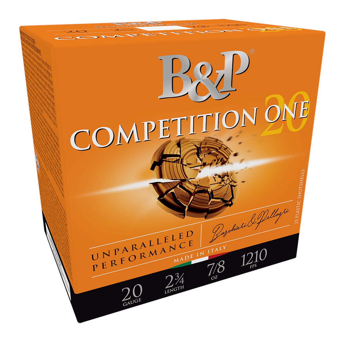 B P Ammunition Competition One Shotshells- 20 ga 2-3/4 In 7/8 oz. 8 1210 fp