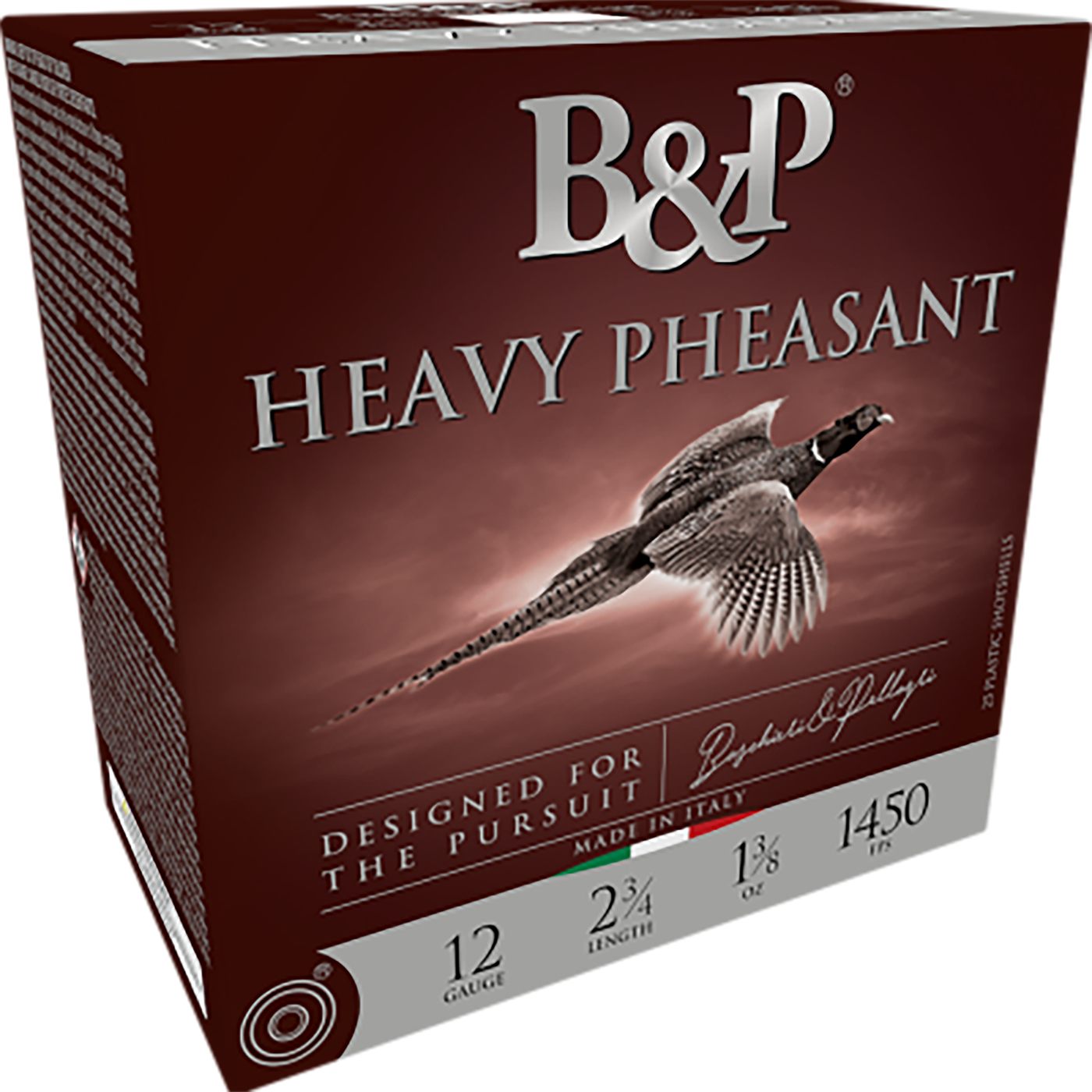 B P Ammunition 12B38H4 Heavy Pheasant 12 Gauge 2.75in 1 3/8oz 4 Shot 25 Per