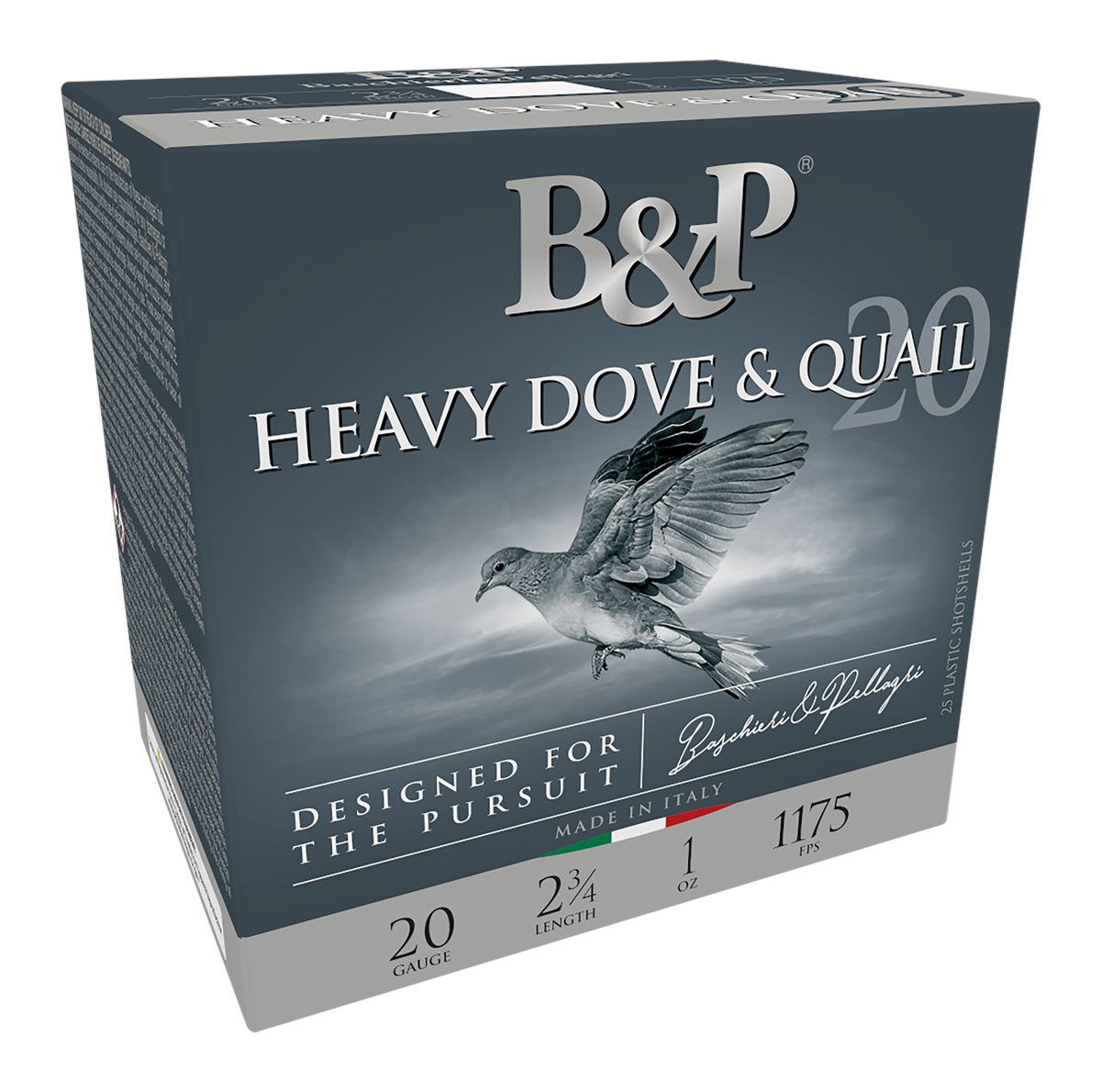 B P Ammunition 20BD8 Heavy Dove Quail 20 Gauge 2.75in 1oz 8 Shot 25 Per Box
