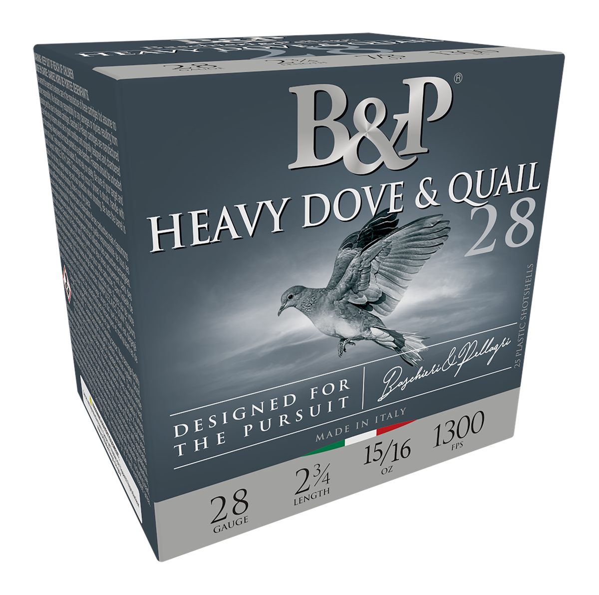 Baschiere Pellagri USA B P Dove Quail Shotshells- 28 ga 2-3/4 In 15/16 oz 6