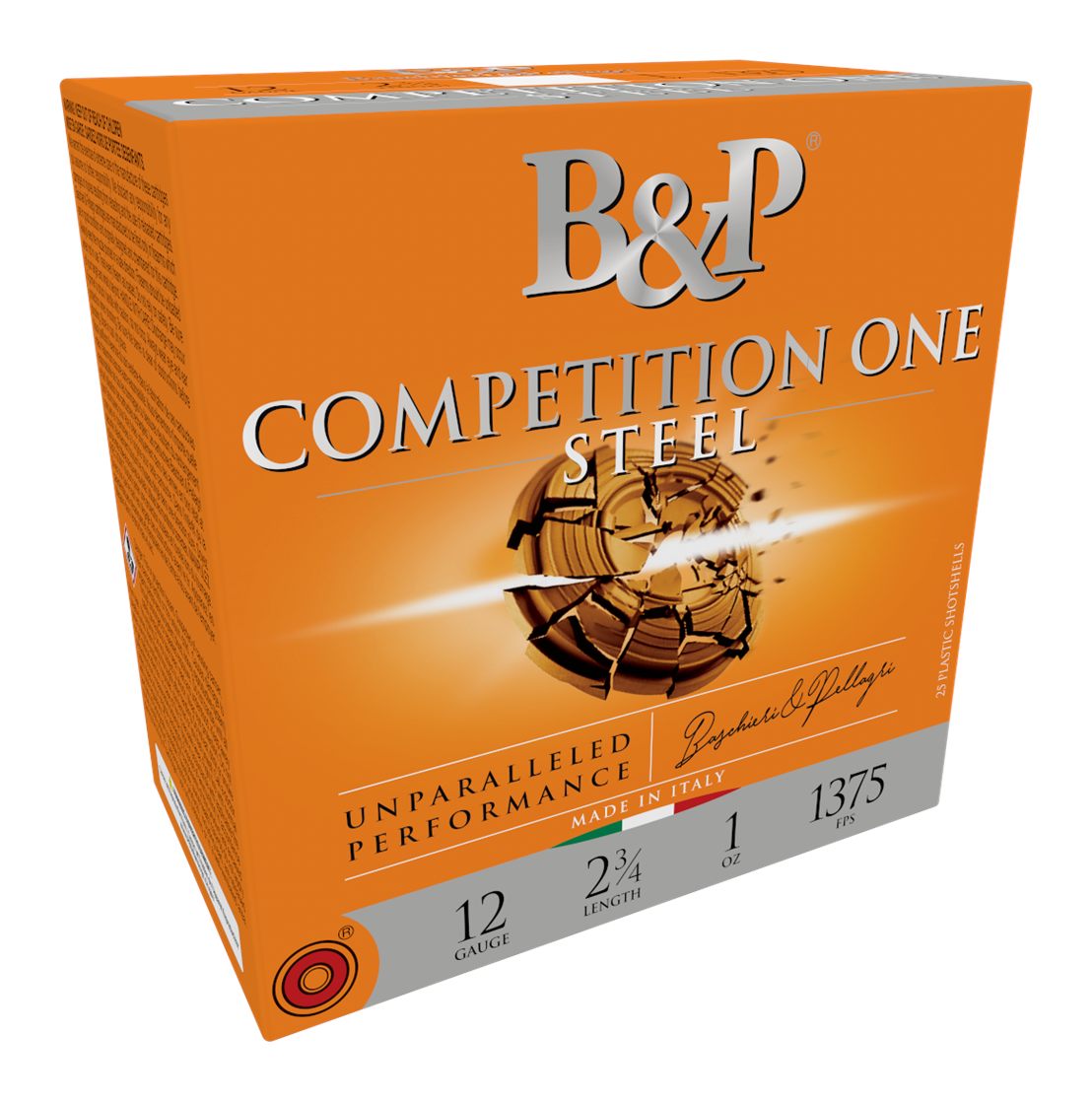 B P Ammunition 12B1GCP7 Competition One 12 Gauge 2.75in 1oz 7.5 Shot 25 Per