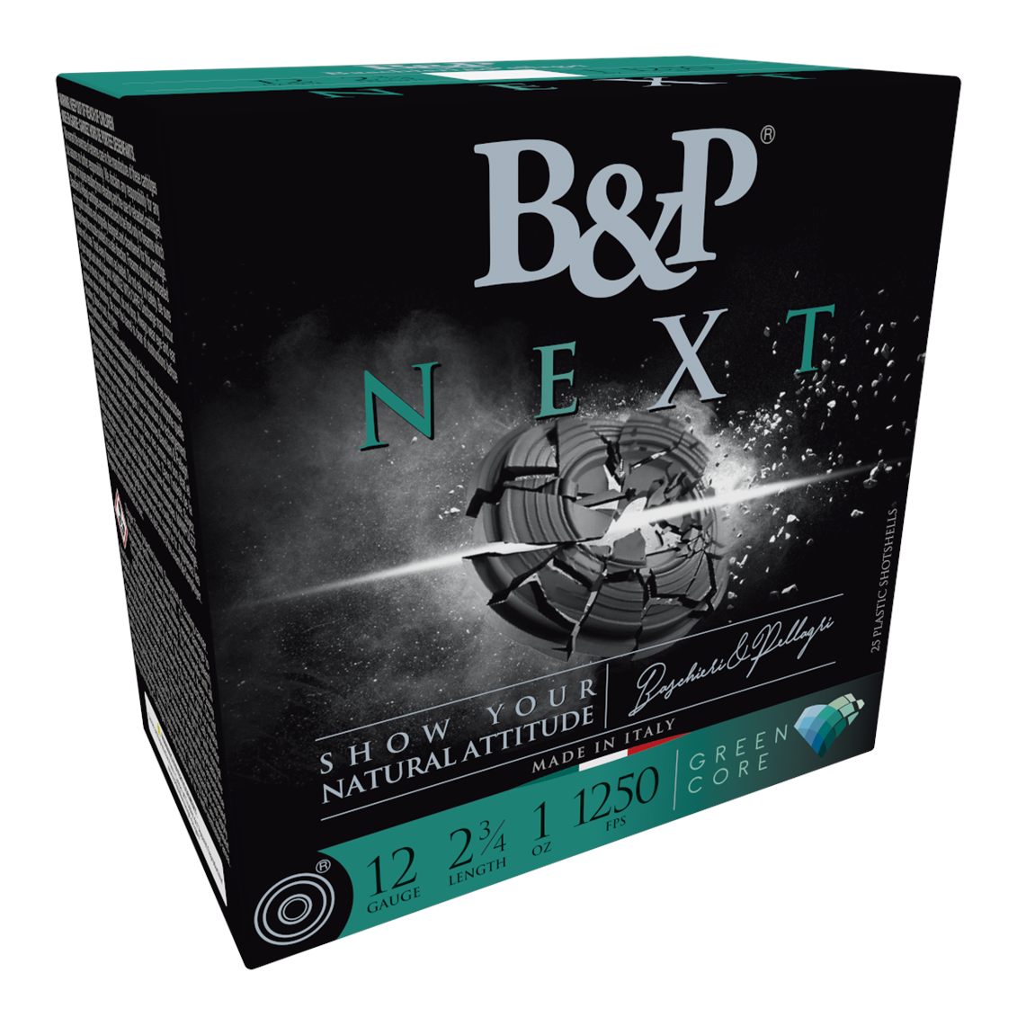 B P Ammunition 12B1NX75 Next 12 Gauge 2.75in 1oz 7.5 Shot 25 Per Box/10 Cas
