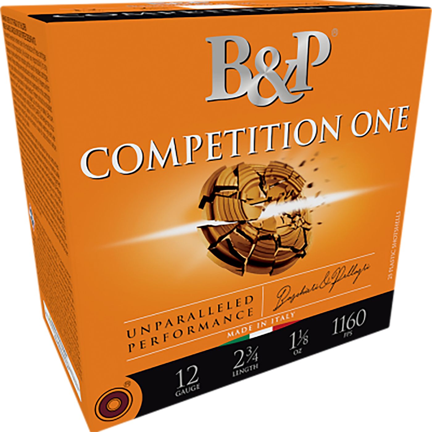 B P Ammunition 12B32CP8 Competition One 12 Gauge 2.75in 1/8oz 8 Shot 25 Per