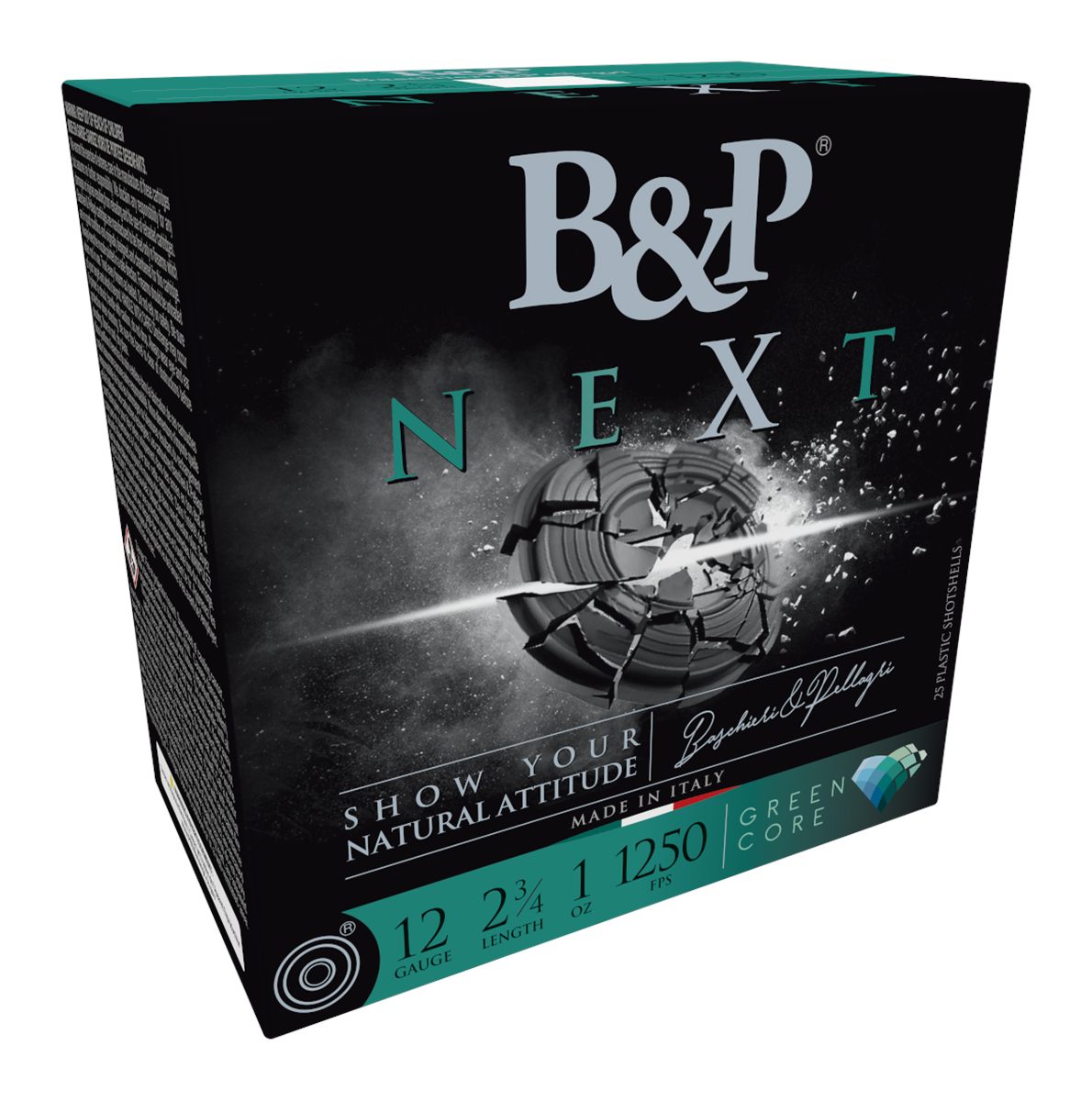 B P Ammunition 12B1NX8 Next 12 Gauge 2.75in 1oz 8 Shot 25 Per Box/10 Case