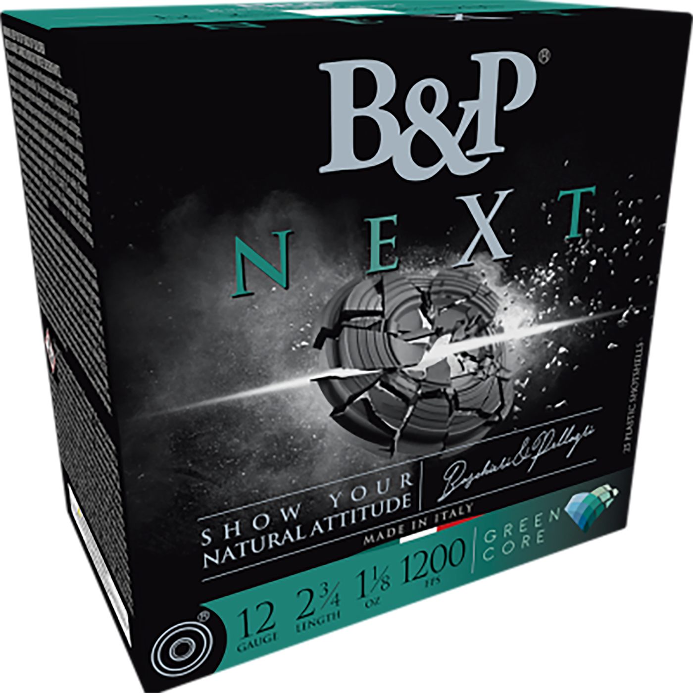 B P Ammunition 12B18NX8 Next 12 Gauge 2.75in 1/8oz 8 Shot 25 Per Box/10 Cas
