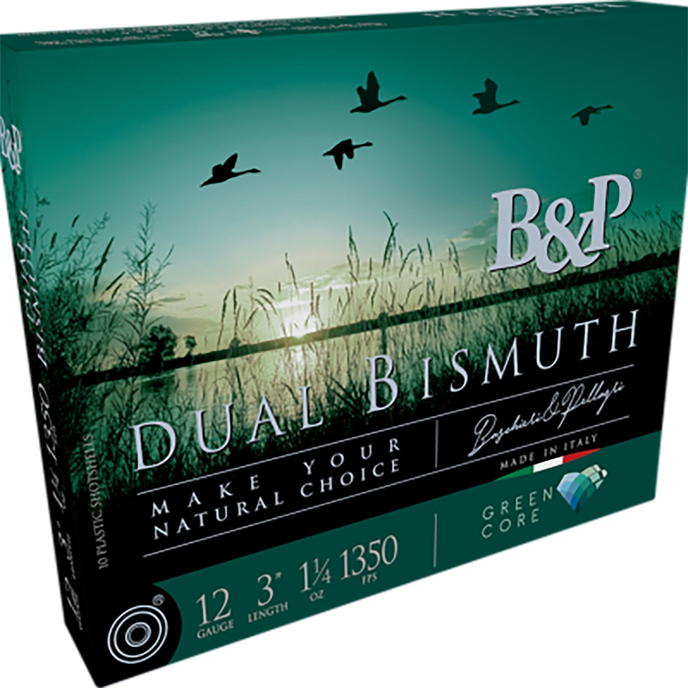 B P Ammunition 12B4DB43 Dual Bismuth 12 Gauge 3in 1/4oz 3/4 Shot 10 Per Box