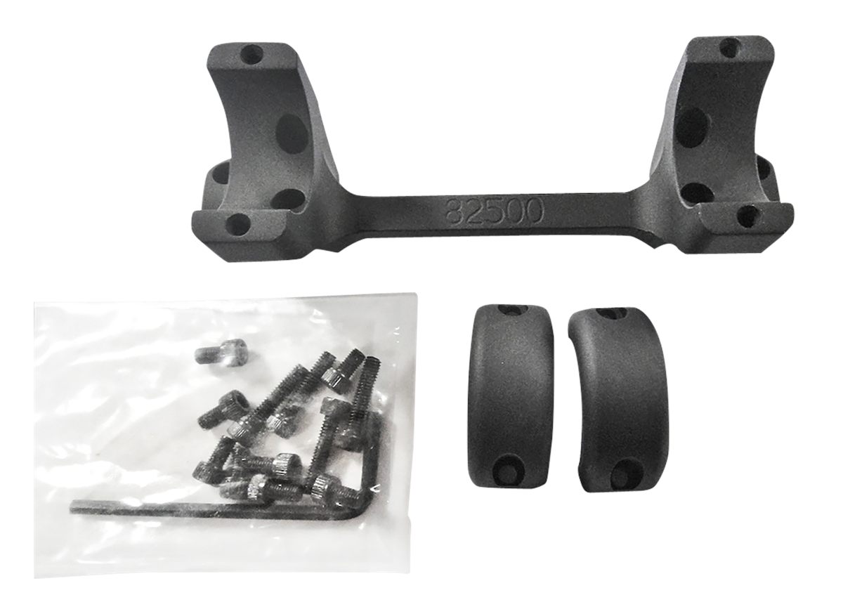 DNZ Products 82500 Game Reaper Scope Mount/Ring Combo Matte Black 1in Tube