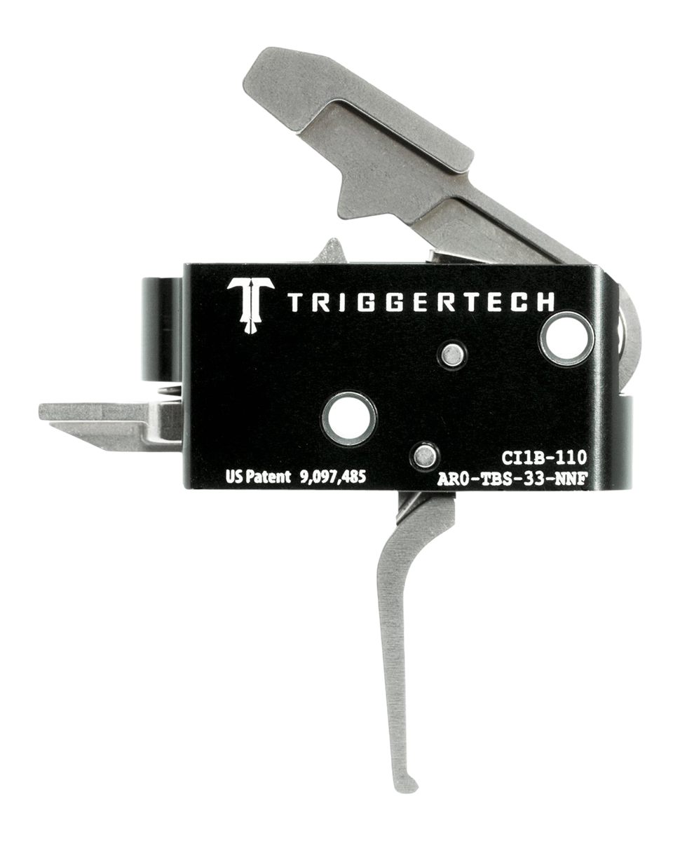 TriggerTech AR0TBS33NNF Competitive Primary Two-Stage Flat with 3.50 lbs Dr