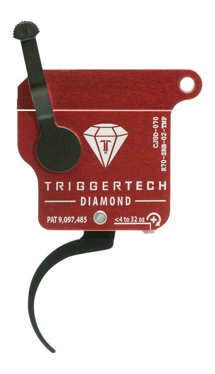 TriggerTech R70SRB02TNP Diamond Without Bolt Release Single-Stage Pro Curve