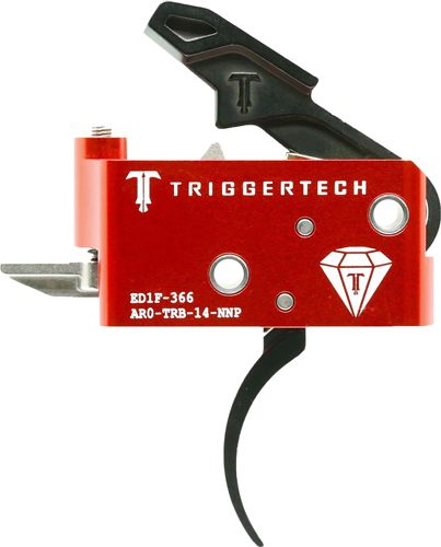 Triggertech AR0TRB14NNP Diamond Two-Stage Black Pro Curved with 1.50-4 lbs view 2