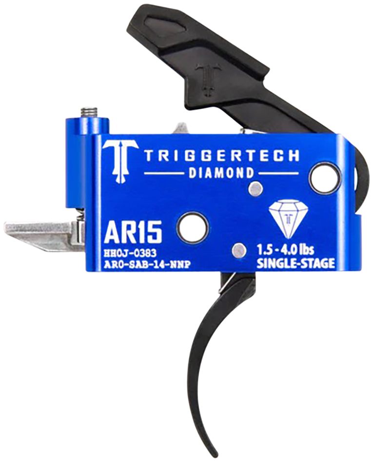TriggerTech AR0SAB14NNP Diamond Pro Curved Single-Stage 1.5-4.0 lbs Adjusta