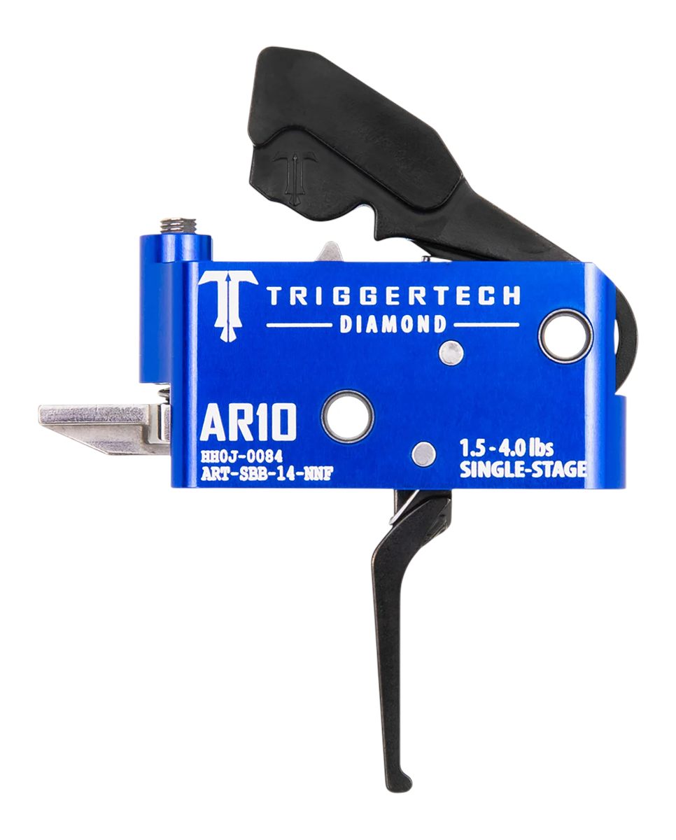 Triggertech ARTSAB14NNF Diamond Black Straight Flat Fits AR-10