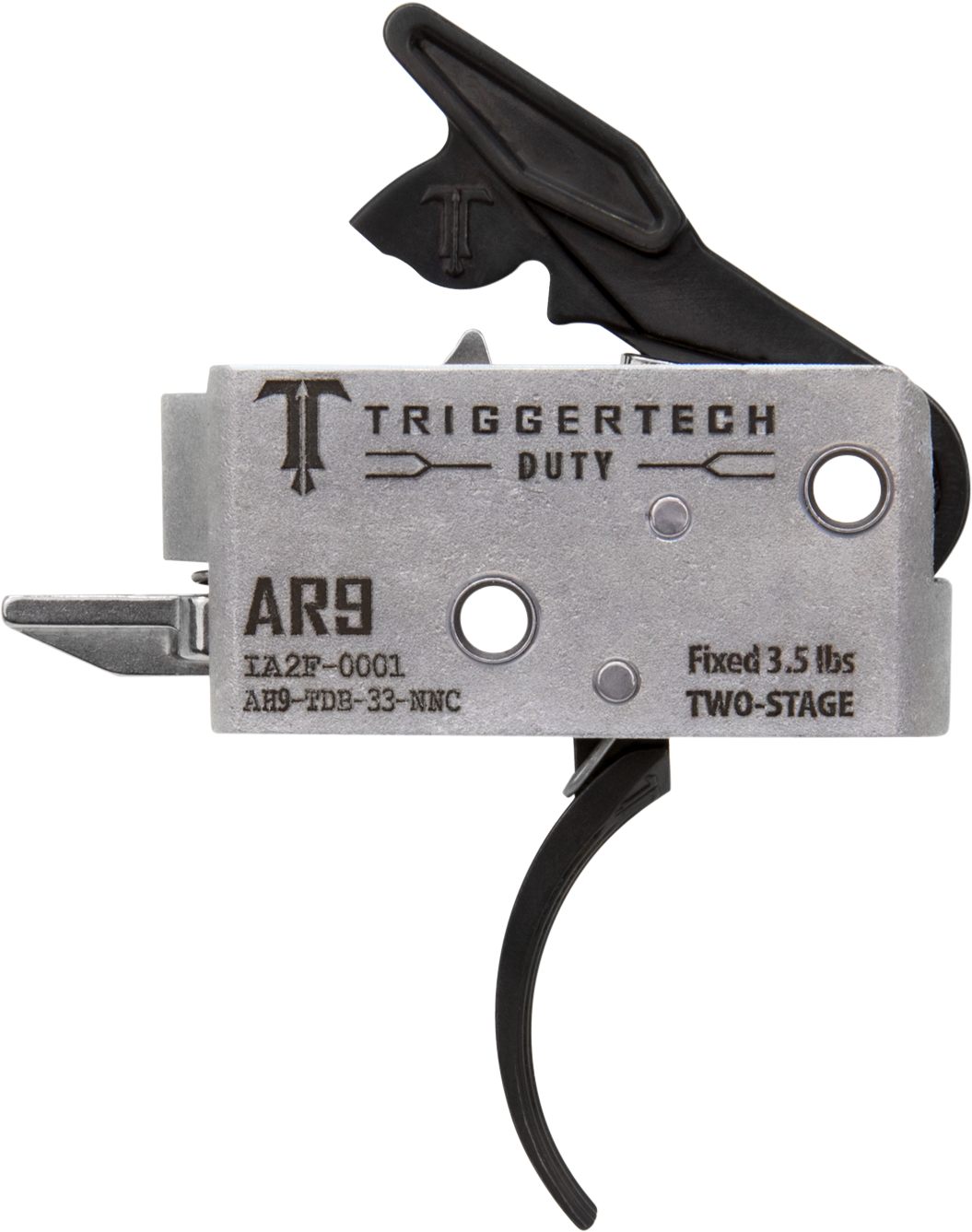 TriggerTech AH9TDB33NNC Duty Curved Two-Stage 3.50 lbs Draw Weight Fits AR