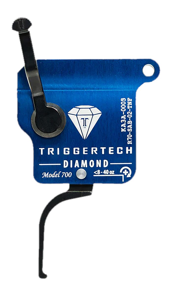 TriggerTech R70SAB02TNF Diamond Black Flat Straight Fits Remington 700 Righ