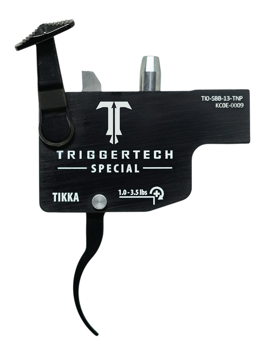TriggerTech TI0SBB13TNP Diamond Black Curved Lever Fits Tikka Right Hand