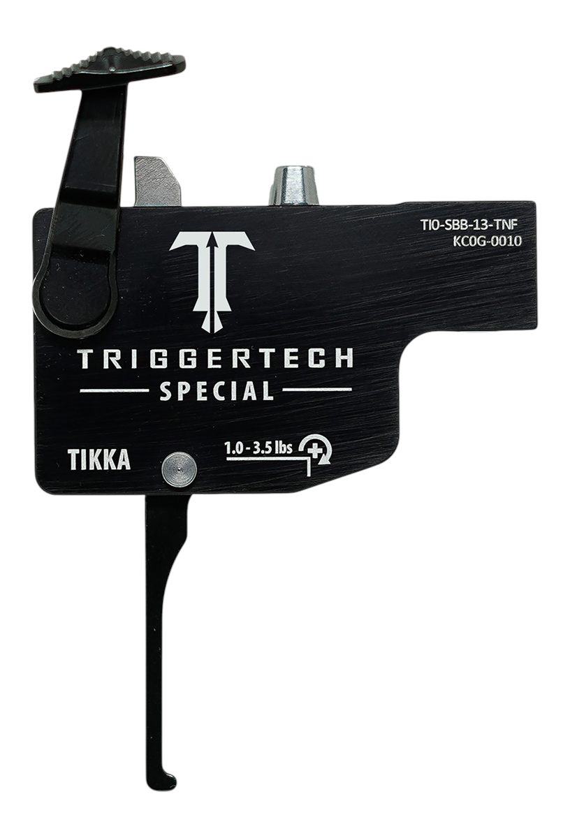 Triggertech TI0SBB13TNF Diamond Black Flat Lever Fits Tikka Right Hand