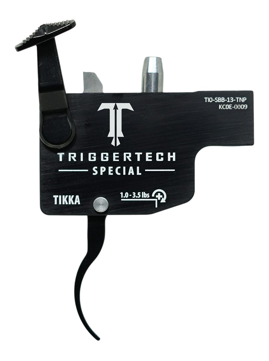 TriggerTech TILSBB13TNP Diamond Black Curved Lever Fits Tikka Left Hand