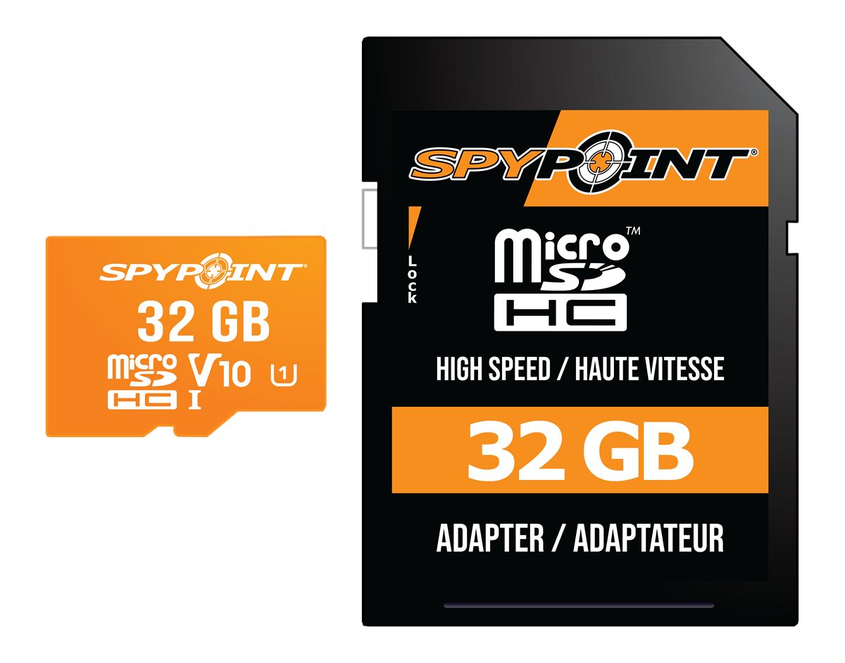 SPYPOINT TRAIL CAM 32GB MICRO/ SD CARD HIGH SPEED CLASS 10